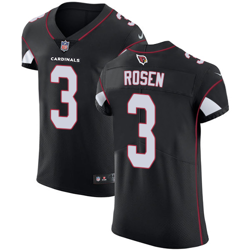 Nike Cardinals #3 Josh Rosen Black Alternate Men's Stitched NFL Vapor Untouchable Elite Jersey